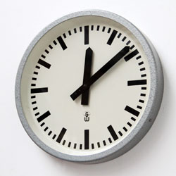 GW Industrial Clock, Vintage Clock